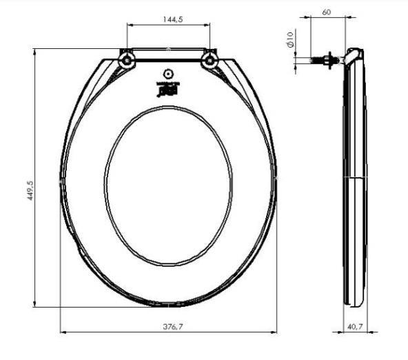 Kit 2 Assento Sanitário Marfim Almofadado Fofinho Tampa Vaso - Atlas Imagem de Kit 2 Assento Sanitário Marfim Almofadado Fofinho Tampa Vaso
