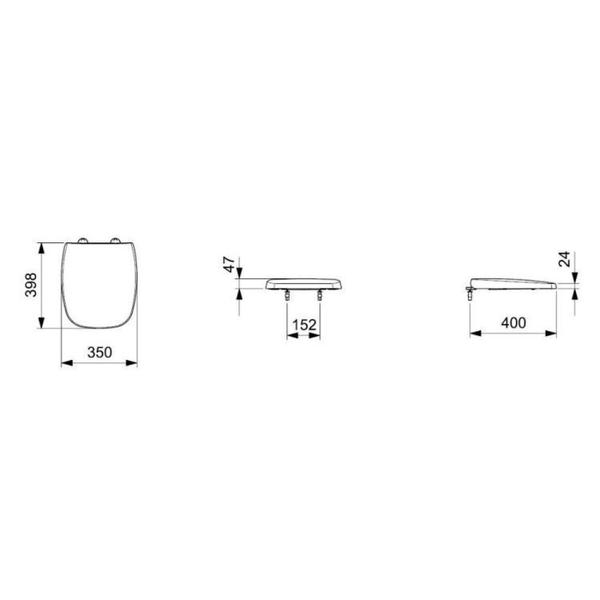 Imagem de Kit 2 Assentos Original com Softclose City/like Celite Pergamon