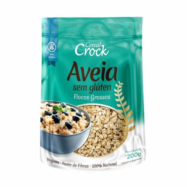 Kit 2 Aveia Em Flocos Grossos Sem Glúten Leve Crock 200G Imagem de Kit 2 Aveia Em Flocos Grossos Sem Glúten Leve Crock 200G