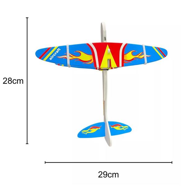 Imagem de Kit 2 Aviões de Brinquedo Planador Elétrico Recarregável Voa