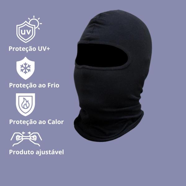 Imagem de Kit 2 Balaclava Touca Ninja Gorro Térmico Motoqueiro 