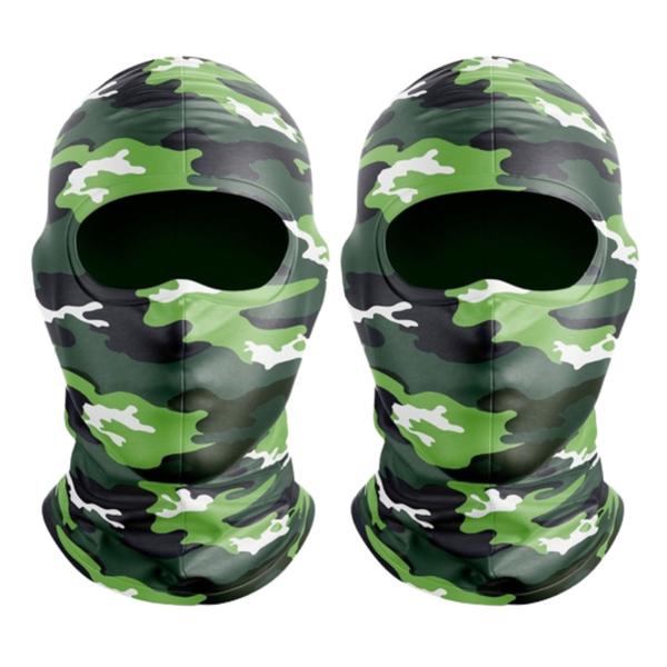 Imagem de Kit 2 Balaclavas Touca Ninja Motoqueiro Anti Calor Proteção UV Camuflada Exército Bope