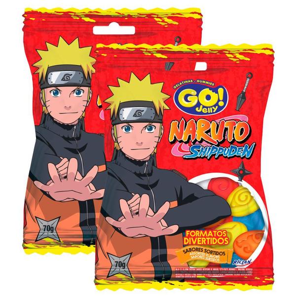 Imagem de Kit 2 Balas de Gelatina Go! Jelly Naruto Shippuden Sortidas 70g