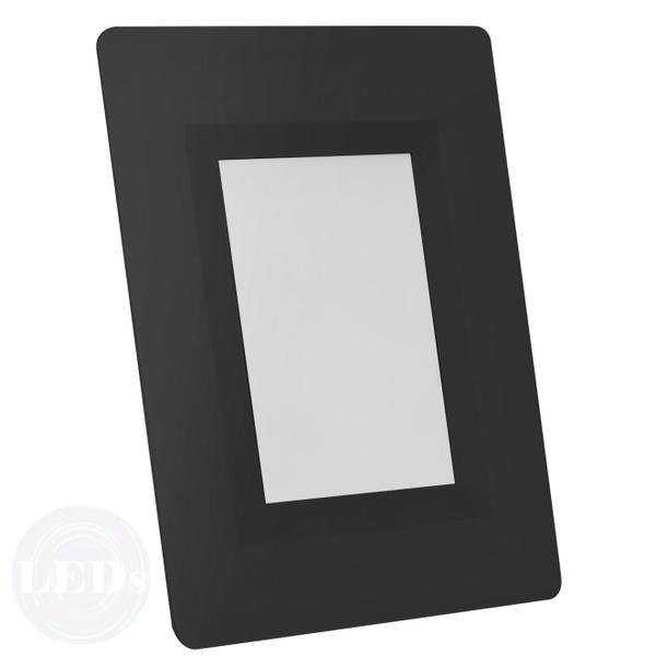 Imagem de Kit 2 Balizador Parede Led Preto 2w IP65 4x2 Branco Quente 3000k