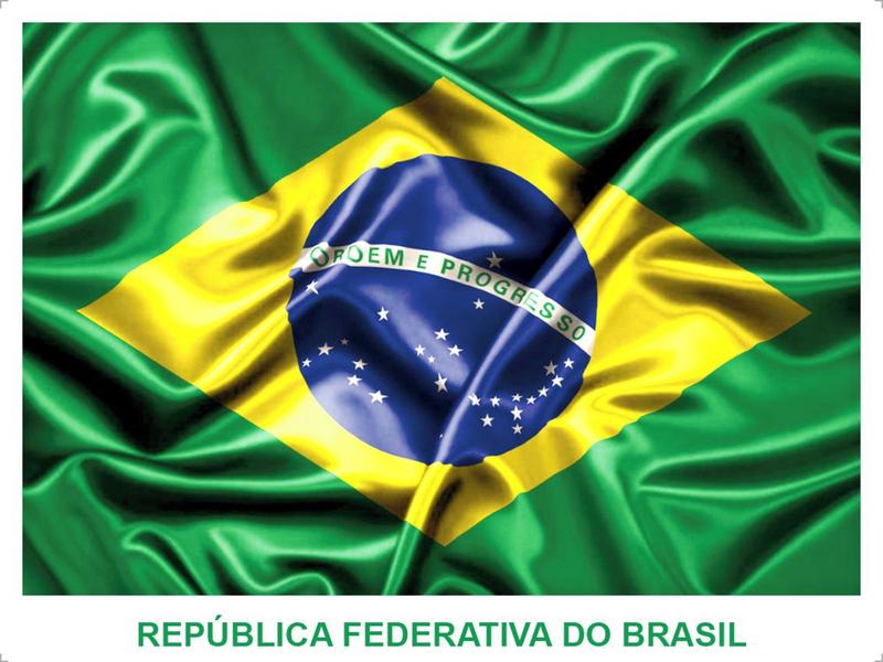 Imagem de Kit 2 Bandeira Do Brasil Oficial Média 65x95cm Copa Do Mundo