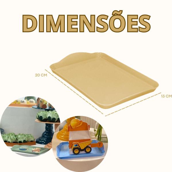 Kit 2 Bandeja Pratinho de Doces Brigadeiro Beijinho Festa - Nielshop Imagem de Kit 2 Bandeja Pratinho de Doces Brigadeiro Beijinho Festa