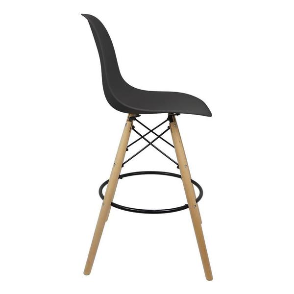 Imagem de Kit 2 Banquetas Charles Eames Eiffel Wood Design Base Fixa