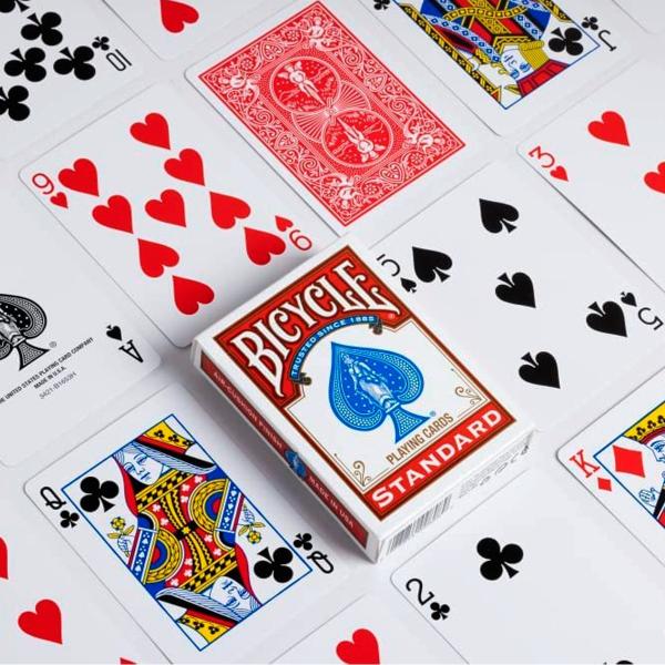 Imagem de Kit 2 Baralhos Bicycle Standard Azul E Vermelho Cartas Poker