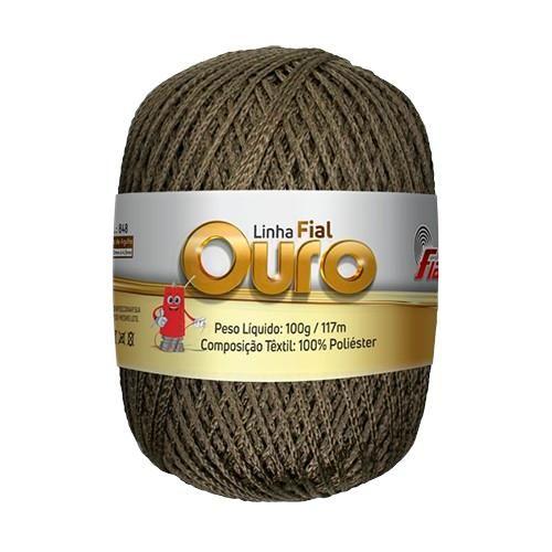 Imagem de Kit 2 Barbante Linha Fio Ouro Colorido Fial - 117m/100g