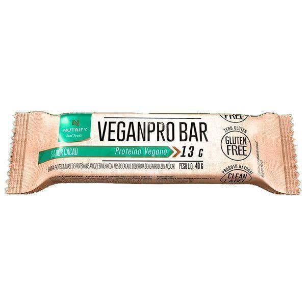 Imagem de Kit 2 Barra De Proteína Veganpro Cacau Nutrify 40G