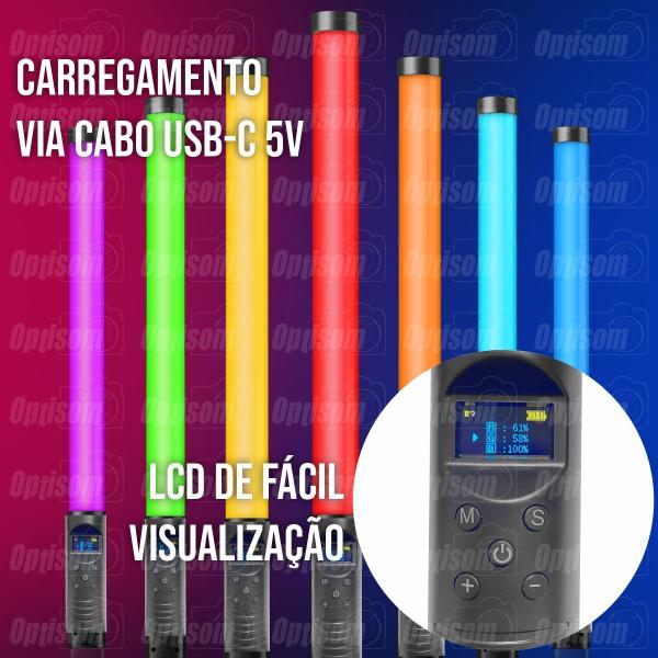 Kit 2 Bastão Led Rgb Varinha De Mão Para Foto E Vídeo 20w + Controle Remoto - Lucacell Imagem de Kit 2 Bastão Led Rgb Varinha De Mão Para Foto E Vídeo 20w + Controle Remoto
