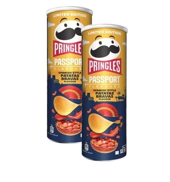 Imagem de Kit 2 batata pringles passport style batatas bravas 165g