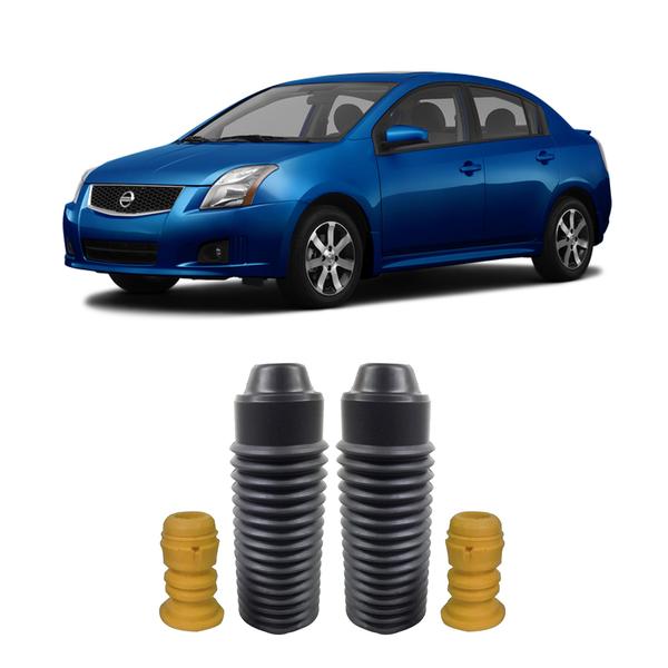 Imagem de Kit 2 Batente Coifa Dianteiro Nissan Sentra 2007 2008 2009