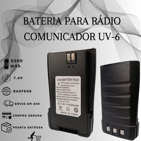 Imagem de Kit 2 baterias para rádio comunicador baofeng modelo uv6