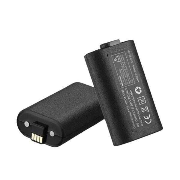 Imagem de Kit 2 Baterias Recarregáveis Capacidade 8800mAh + 2 Cabos USB Carregador Compatível com Xbox One S/X