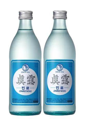 Imagem de Kit 2 bebida coreana soju jinro fresh soju hitejinro 360 ml