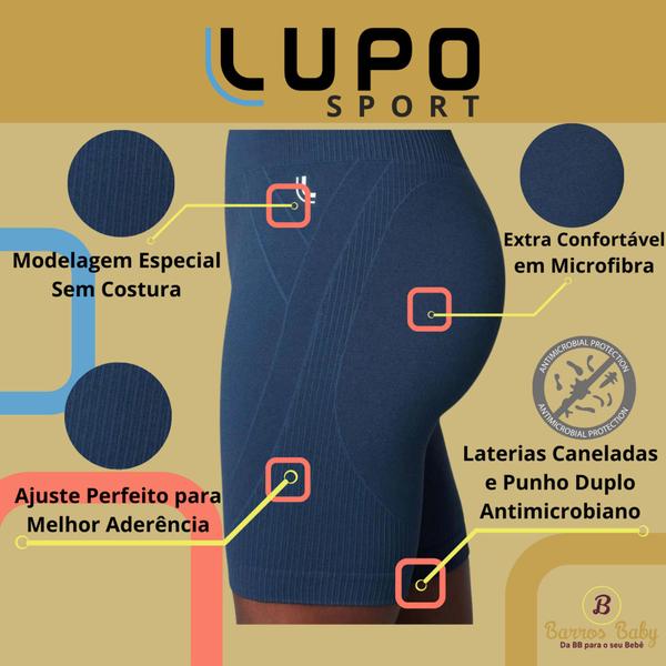 Imagem de Kit 2 Bermudas Feminina Lupo Sport Academia Original Seamless Dry