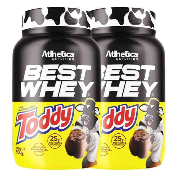 Imagem de Kit 2 Best Whey Isolado Hidrolisado 3W Toddy 900g Atlhetica