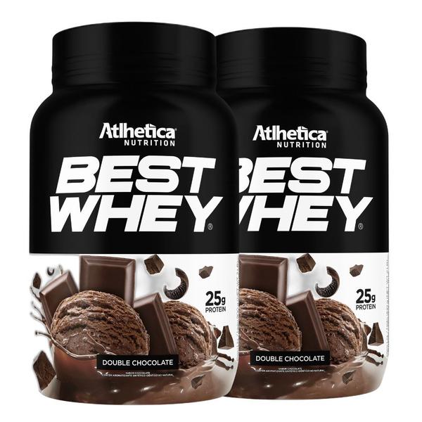 Imagem de Kit 2 Best Whey Isolado Hidrolisado Chocolate 900g Atlhetica