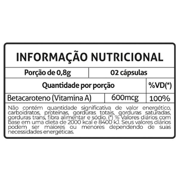 Imagem de Kit 2 Beta Caroteno 400mg 60 Cápsulas Fitoprime