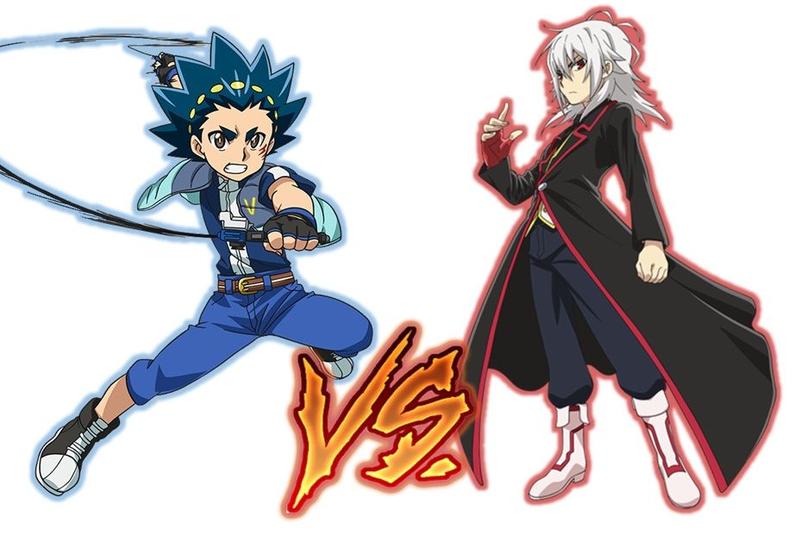 Imagem de Kit 2 Beyblade Burst + 2 Lançador Valtryek Vs God Spriggan Valt e Shu