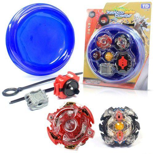 Kit 2 Beyblade Burst + 2 Lançadores + Arena - Sortido - Tornado Gyro Imagem de Kit 2 Beyblade Burst + 2 Lançadores + Arena - Sortido