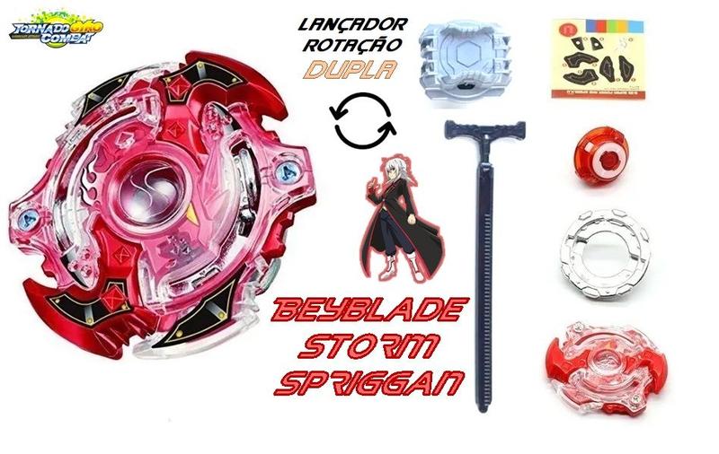 Imagem de Kit 2 Beyblade Burst Roktavor Vs Spryzen + 2 Lançador Beyblade