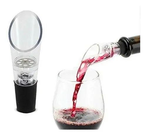 Imagem de Kit 2 Bicos Dosador Vinho Aerador Garrafa Decantador Casa