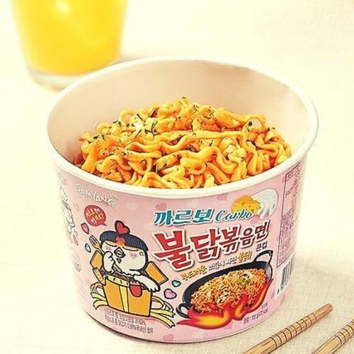 Kit 2 Big Copo Bowl Lamen Coreano Samyang Carbonara Imagem de Kit 2 Big Copo Bowl Lamen Coreano Samyang Carbonara