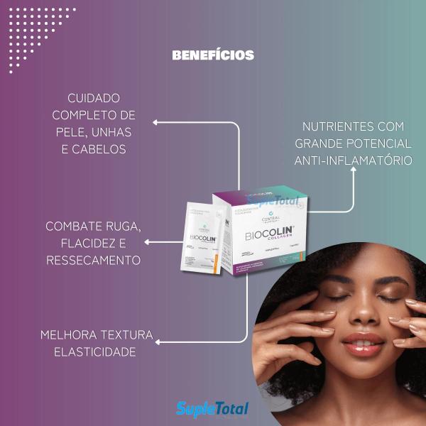 Imagem de Kit 2 Biocolin Collagen Colágeno Verisol 30Sachê Central Nutrition