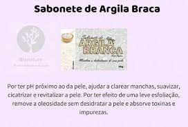 Imagem de Kit 2 Bionature - Sabonete de Argila Branca 90g