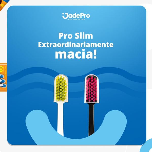 Imagem de KIT 2 Blister Escova de Dente Pro-Slim 5700 JadePro com 2un