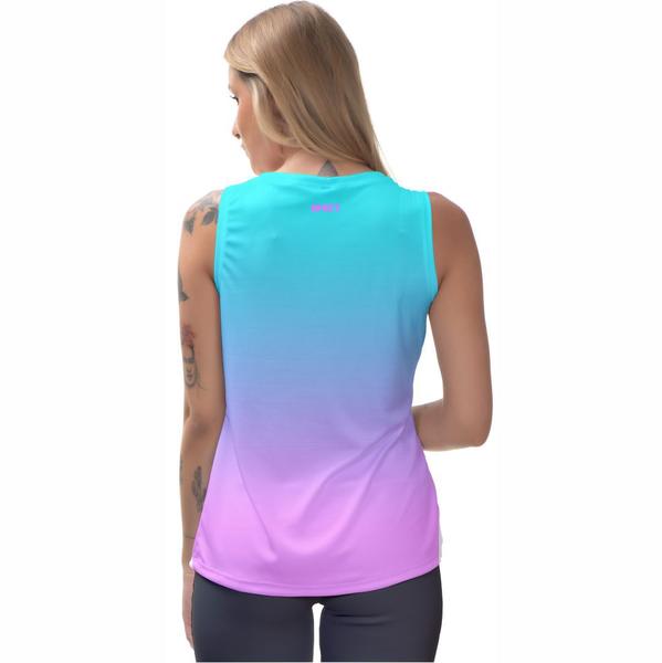 Imagem de Kit 2 Blusa Cavada Regata Feminina Moda Fitness Musculação Corrida Academia