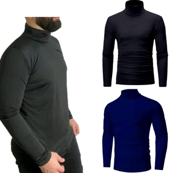 Imagem de Kit 2 Blusa Ciclista Camisa Segunda Pele Com Proteção Solar Fator 50 UV Esportes