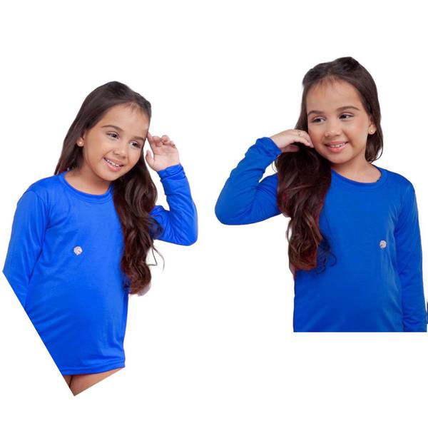 Imagem de Kit 2 Blusa Infantil Térmica Uv50+ Menina Proteção Solar