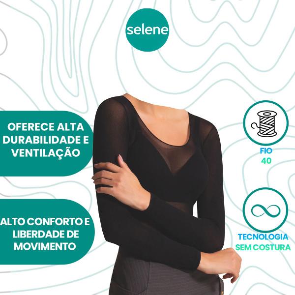 Imagem de Kit 2 Blusas Fio 40 Segunda Pele Mulher Selene Manga Longa