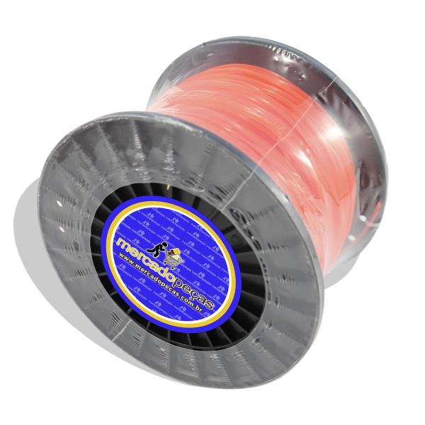 Kit 2 Bobina Fio Nylon Quadrado Para Roçadeira 1,8Mm 2Kg - Mercadopeças Imagem de Kit 2 Bobina Fio Nylon Quadrado Para Roçadeira 1,8Mm 2Kg