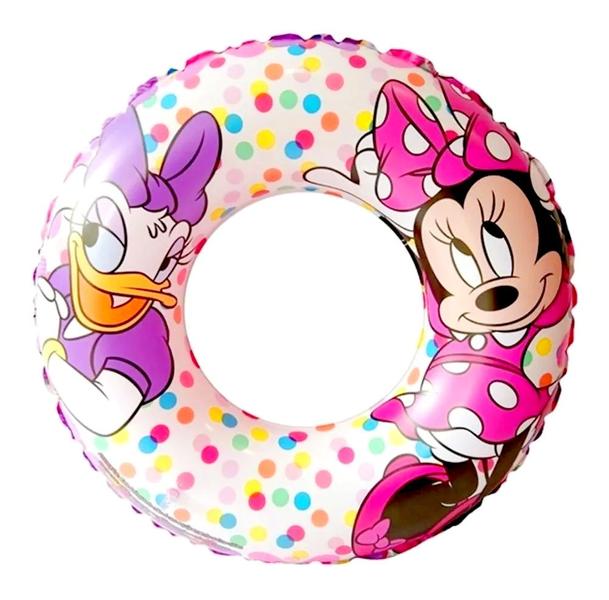 Imagem de Kit 2 Boias Circular Inflável Infantil 56Cm Mickey e Minnie