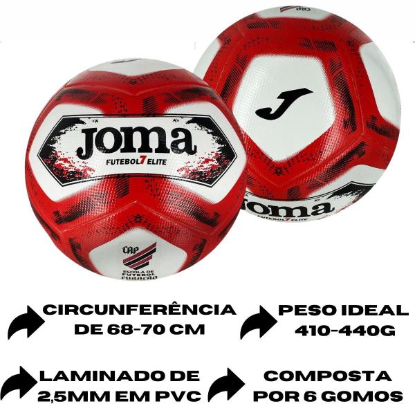 Imagem de Kit 2 Bolas De Futebol Society Joma 7  Athletico Paranaense