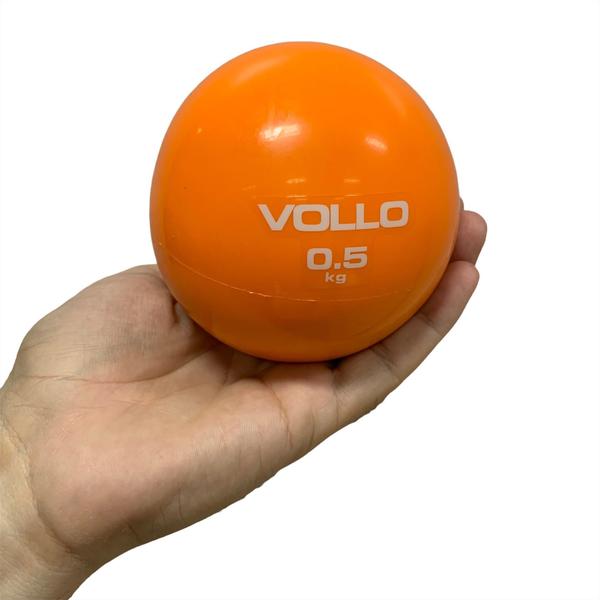 Imagem de Kit 2 Bolas Peso Tonning Ball Vollo VP1060 0,5 Kg Pilates Macia e Fácil Pegada