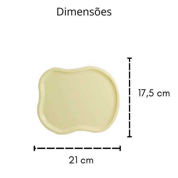 Imagem de kit 2 boleira alegra 24x17 + 1 bandeja orgânica Mesa Festas