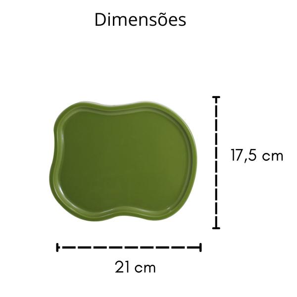 Imagem de kit 2 boleira alegra 24x17 + 1 bandeja orgânica Mesa Festas