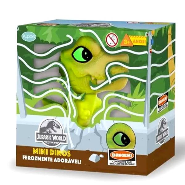 Imagem de Kit 2 Boneco Dinossauro Baby Tiranossauro Olho Brilha Escuro