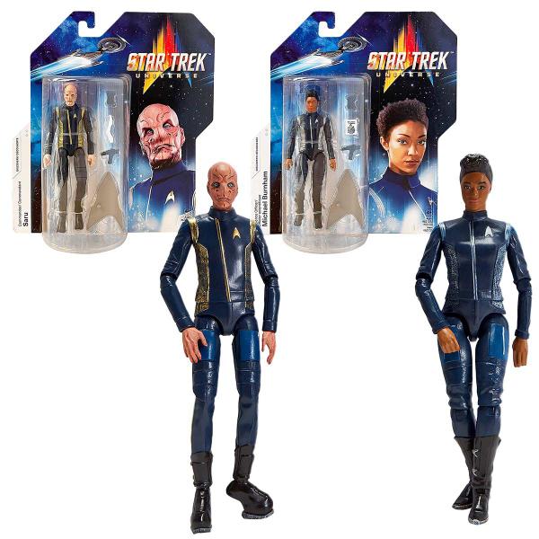 Imagem de Kit 2 Bonecos 12Cm Michael Burnham E Saru - Star Trek