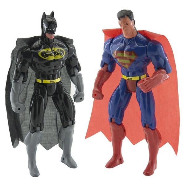 Imagem de Kit 2 Bonecos Articulados Super Heróis Liga Da Justiça 29 Cm