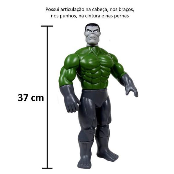 Imagem de Kit 2 Bonecos Contenders Aranha e Homem Fortão Verde Articulados 37cm 