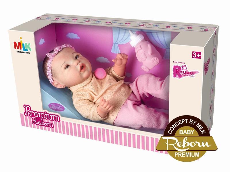 Kit 2 Bonecos Gêmeos Premium Reborn 40cm 100% Silicone - Milk Brinquedos Imagem de Kit 2 Bonecos Gêmeos Premium Reborn 40cm 100% Silicone