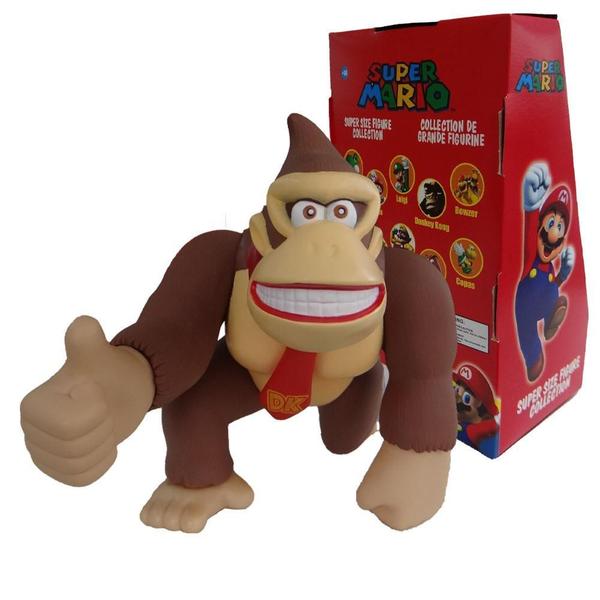 Imagem de Kit 2 Bonecos Grandes Donkey Kong E Yoshi 23Cm Coleção