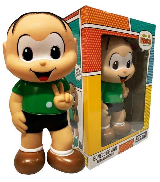 Imagem de Kit 2 Bonecos Vinil Turma da Mônica Cascão E Cebolinha Zippy Toys