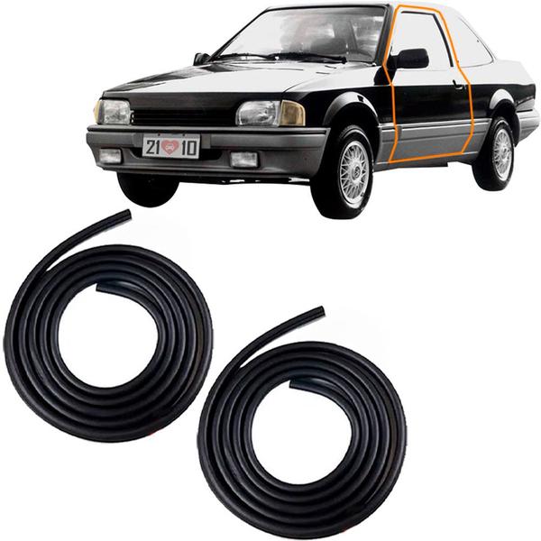 Kit 2 Borrachas De Porta Sem Aba Apollo 2 Portas 88 89 A 92 - PRO LINE Imagem de Kit 2 Borrachas De Porta Sem Aba Apollo 2 Portas 88 89 A 92